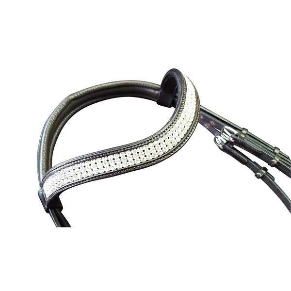 Double Row Swarovski Diamante Browband in Sway Style
